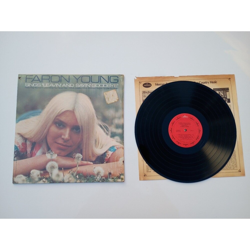 Faron Young – Sings Leavin' And Sayin' Goodbye LP 1970 Mercury Country 33 RPM